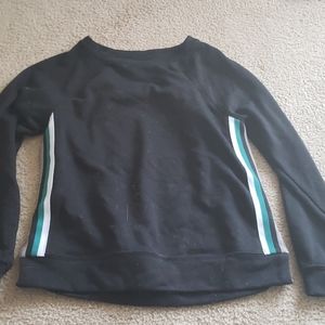 Black crewneck sweater